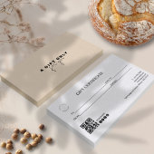 ベーカリーシェフQrコードはっきりしたフォントロゴギフト証明書