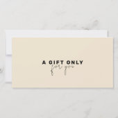 ベーカリーシェフQrコードはっきりしたフォントロゴギフト証明書 (裏面)