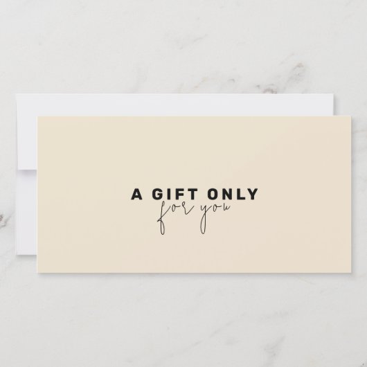 ベーカリーシェフQrコードはっきりしたフォントロゴギフト証明書 (裏面)