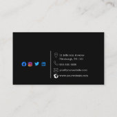 ベーカリーショップの名刺 名刺 (裏面)