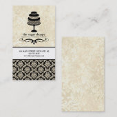 ベーカリーショップまたはケーキデザイナーの名刺 名刺 (正面/裏面)