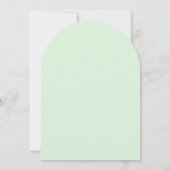 ベーカリーショップウィンドウフランスのブライダルシャワー招待 招待状 (裏面)