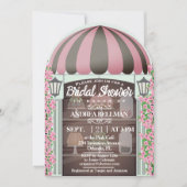 ベーカリーショップウィンドウフランスのブライダルシャワー招待 招待状 (正面)