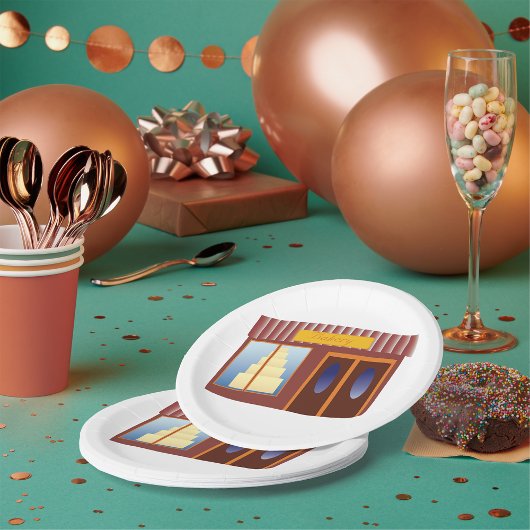 ベーカリーショップフロントケーキ店 ペーパープレート