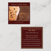 ベーカリーショップベイカークッキー スクエア名刺 (正面/裏面)