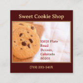 ベーカリーショップベイカークッキー スクエア名刺 (正面)