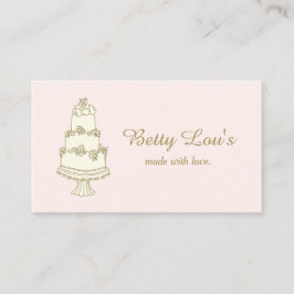 ベーカリーショップ結婚ズケーキデコレータペストリー 名刺