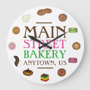 ベーカリージンジャースナップマカロン砂糖ピーナッツCookie ラージ壁時計