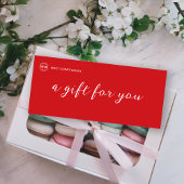 ベーカリージンジャーブレッドのビジネスロゴギフト券