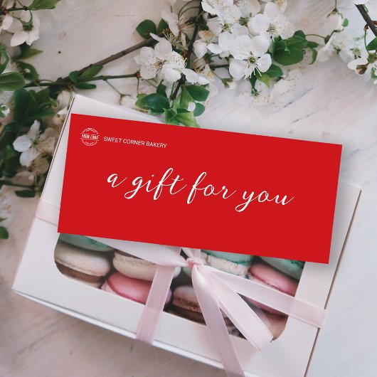 ベーカリージンジャーブレッドのビジネスロゴギフト券