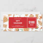 ベーカリージンジャーブレッドのビジネスロゴギフト券 (正面)