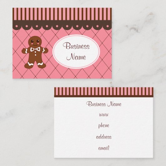 ベーカリージンジャーブレッドの名刺 名刺 (正面/裏面)