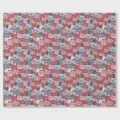 ベーカリースイーツカップケーキラッピング紙 ラッピングペーパー (フラット)