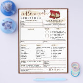 ベーカリーストロベリーチーズケーキ注文型枠 チラシ (シングル)