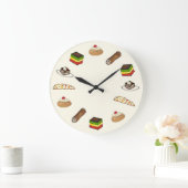 ベーカリーゼプイタリアンポールカノリティラミスビスコティ ラージ壁時計 (ホーム)