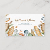 ベーカリーソーシャルメディアアイコン名刺 名刺 (裏面)