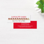 ベーカリーチョコレートケーキロイヤリティクーポンカード (デスク)