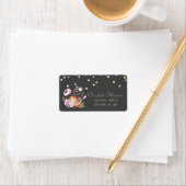 ベーカリーツールフラワーズゴールドフォイル紙吹雪ラベル ラベル (インサイチュ)