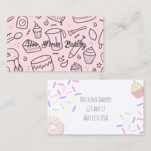 ベーカリーテーマ名刺 名刺 (正面/裏面)