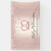 ベーカリーデザートパティストリーシェフバラ金ゴールドグリッタードリップ 横断幕 (縦)