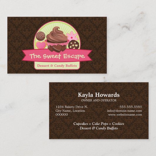 ベーカリーデザート 名刺 (正面/裏面)
