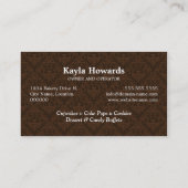 ベーカリーデザート 名刺 (裏面)