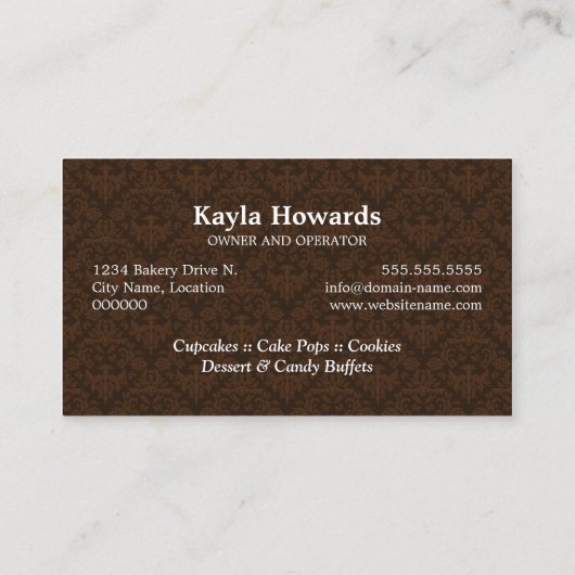 ベーカリーデザート 名刺 (裏面)