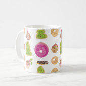 ベーカリードーナツ店クリスマスグッズ コーヒーマグカップ (正面左)