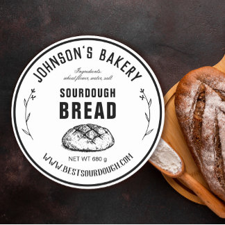 ベーカリーネームソーロドパンローフヴィンテージベーカリー ラウンドシール
