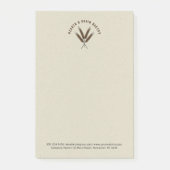 ベーカリーノートパッド ポストイット (正面)