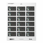 ベーカリーハンドツール花金ゴールド紙吹雪 ラベル (フルシート)