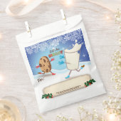 ベーカリーバッグクリスマスクッキーパーソナライズされたミルク フェイバーバッグ (クリップ留めされた状態)