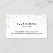 ベーカリーバラ金ゴールドカップケモダンーキ紙吹雪 名刺 (裏面)