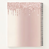 ベーカリーバラ金ゴールドグリッタードリップスケーキペストリーシェフ ノートブック (裏面)