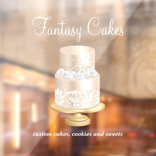 ベーカリーバラ金ゴールドホワイトスクリプト ウィンドウサイン (シート2)