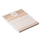 ベーカリーパイ注文型枠 ノートパッド (アングル)