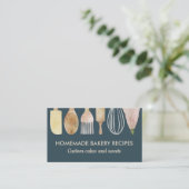 ベーカリーパティシエおいしいケーキの装飾 名刺 (スタンド正面)