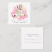 ベーカリーパティシエのツール具材ビジネスカード スクエア名刺 (正面/裏面)