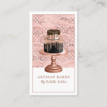 ベーカリーパティシエバラ金ゴールドフェイクフォイルレイヤーケーキ