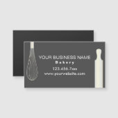 ベーカリーパティシエベーキング名刺マグネット (正面/裏面)