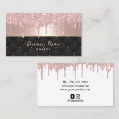 ベーカリーパティシエモダンバラ金ゴールドドリップ#3 名刺 (正面/裏面)