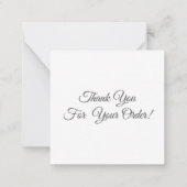 ベーカリーパティシエ調理器水彩有難うござう ノートカード (裏面)