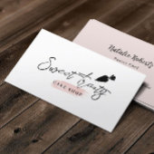 ベーカリーパティシケーキシェフパイピングバッグミニマリスト 名刺