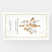 ベーカリーパティシシェフウォーターカラーツールビジネスバーン 横断幕 (横)