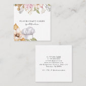 ベーカリーパティシシェフウォーターカラービジネスカード スクエア名刺 (正面/裏面)