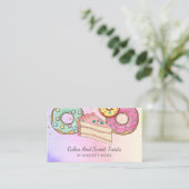 ベーカリーパティシシェフウォーターカラービジネスカード 名刺 (スタンド正面)