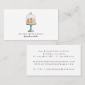 ベーカリーパティシシェフウォーターカラービジネスカード 名刺 (正面/裏面)