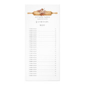 ベーカリーパティシシェフウォーターカラーフローラ転がズピン ラックカード (正面)