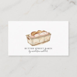 ベーカリーパティシシェフウォーターカラーベイカー 名刺