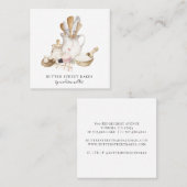 ベーカリーパティシシェフウォーターカラーベーカーズツール スクエア名刺 (正面/裏面)